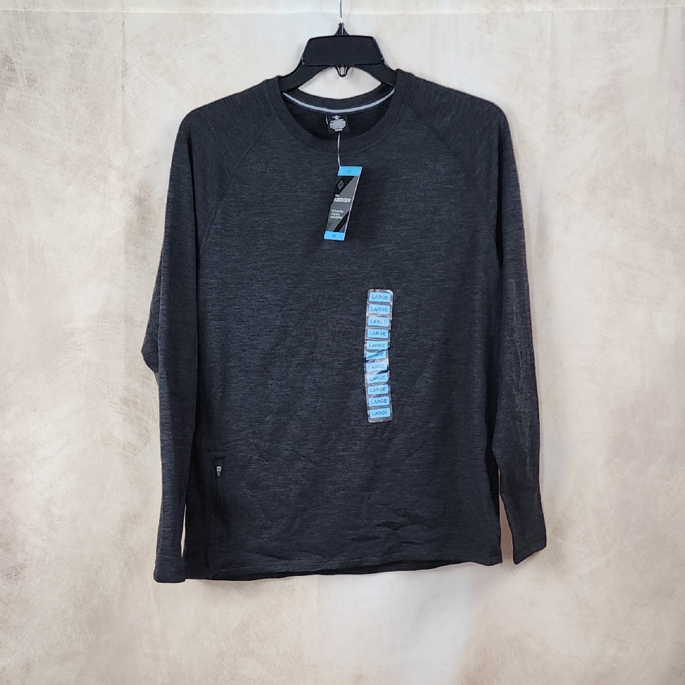 Men's Dark Gray Long Sleeve Shirt